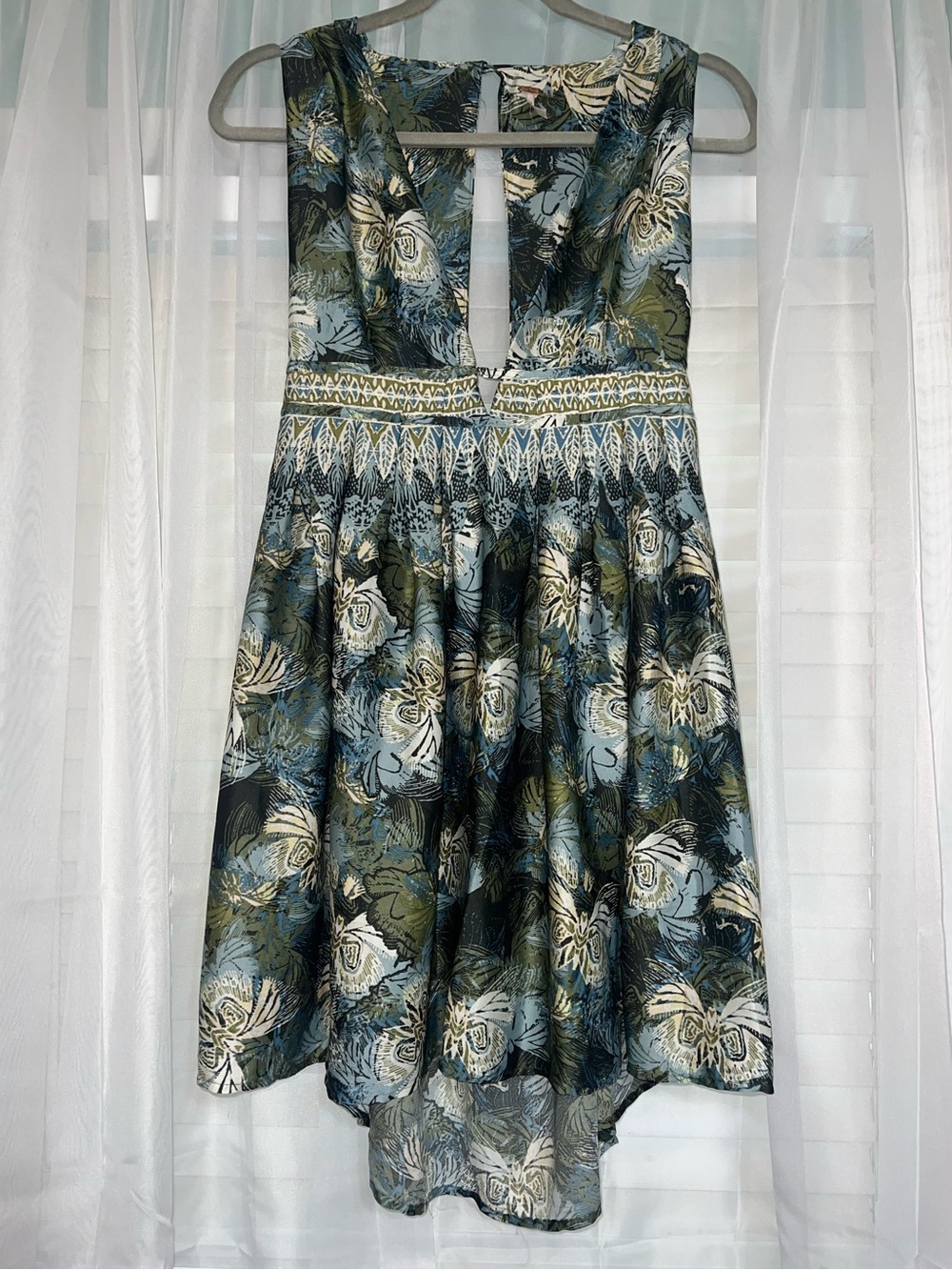 Free People Daydream printed mini dress